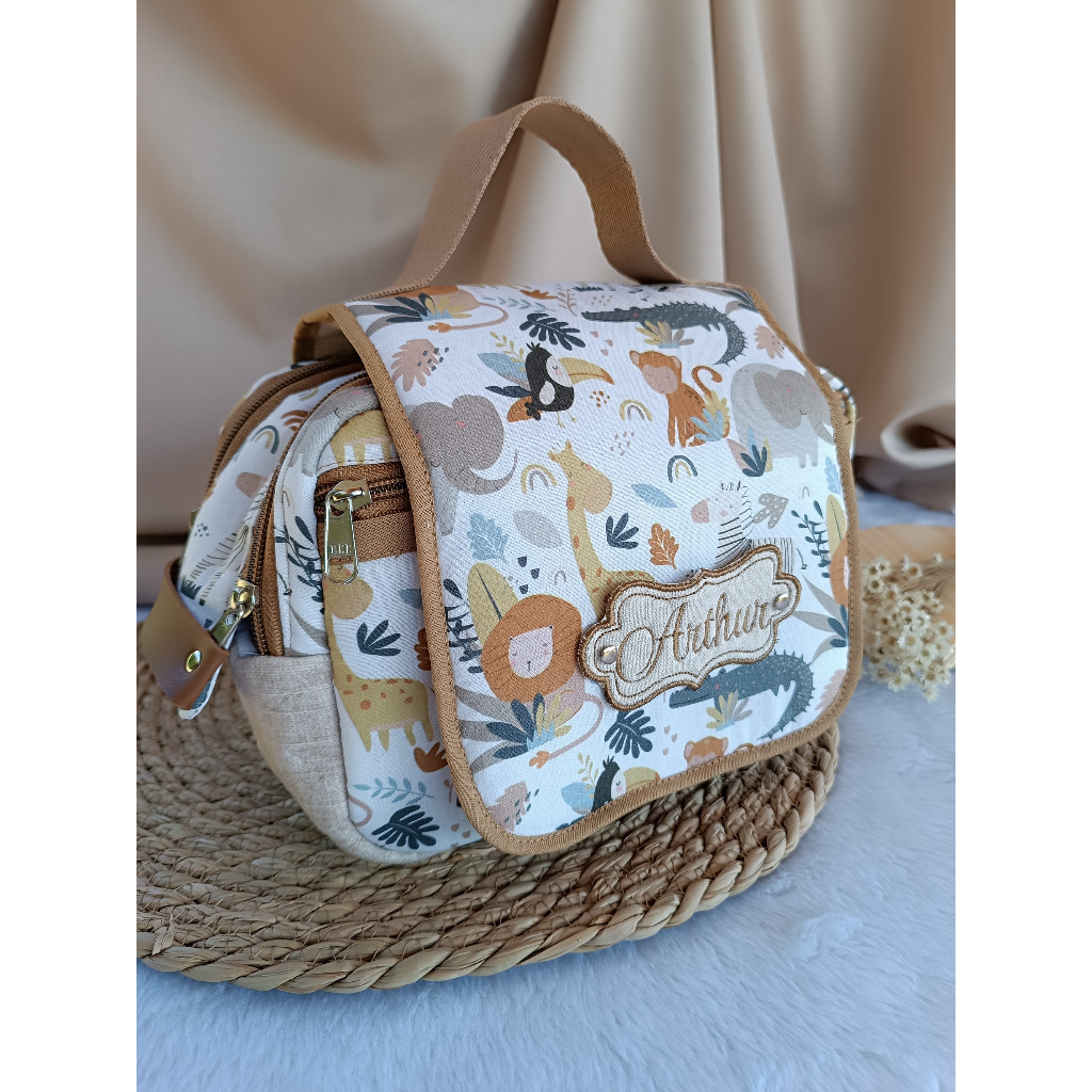 Necessaire personalizada/porta fraldas/maleta do bebê/Nécessaire infantil