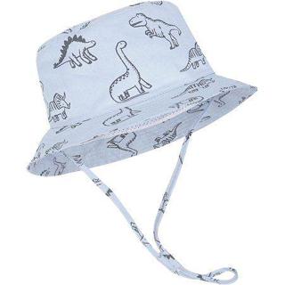 Chapéu infantil ajustável Dinossauro. 6 a 48 meses. Chapéu para bebês com proteção 50UV. Praia, piscina, Boia, pesca.