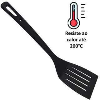 Espátula Chapeiro Fritura de Nylon (Para Alta Temperatura) Suporta Até 200° em Oferta na Shopee