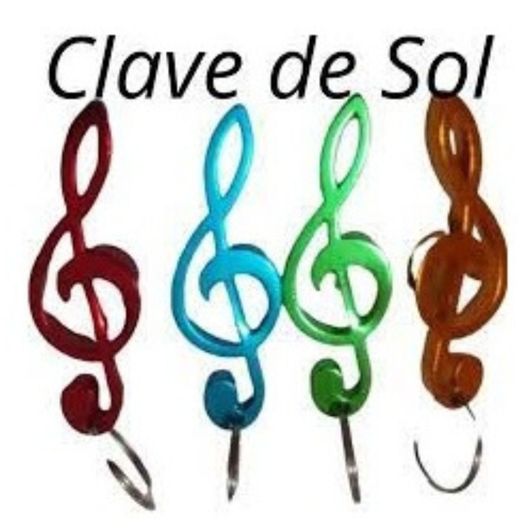 100 Chaveiro Nota Musical Clave De Sol Em Aluminio Pra Brinde mimo de musicos