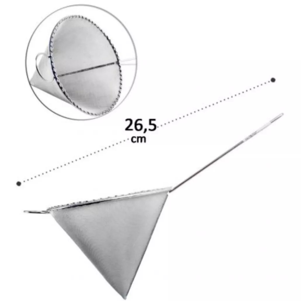 Coador C Cabo P Óleo Chapa De Metal12x10cm Cônico Multiuso