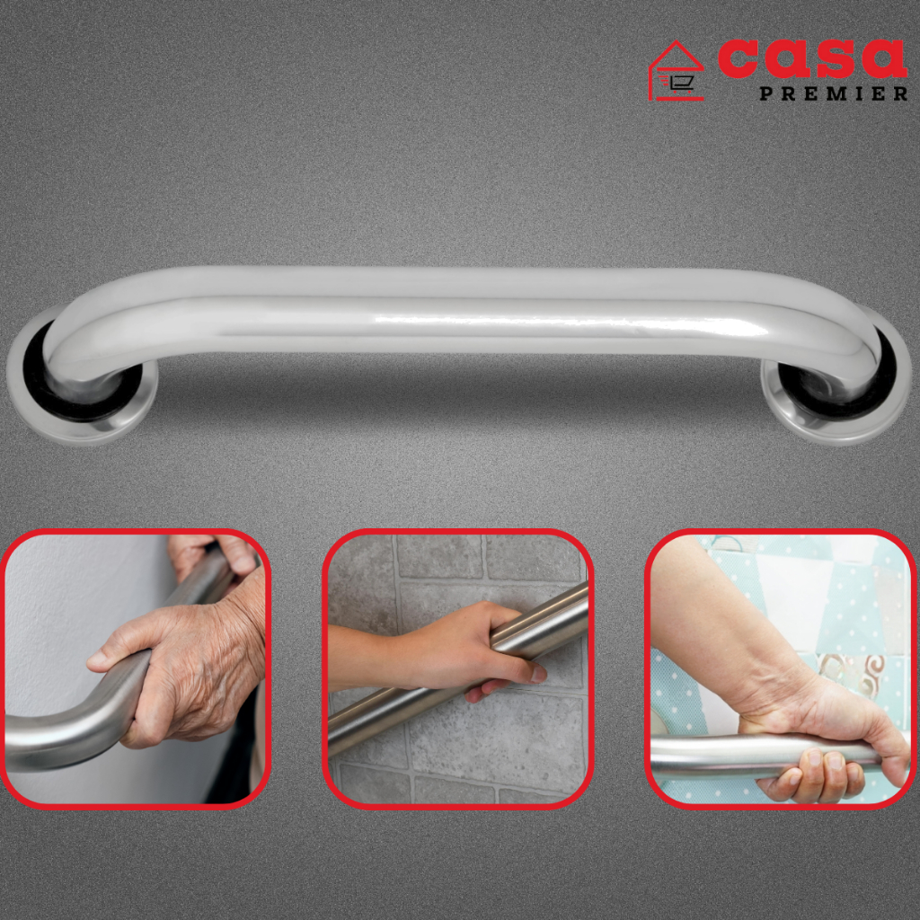 Alça ou Barra de Apoio Em Alumínio 40 cm Idoso Deficiente Para Uso em Banheiros