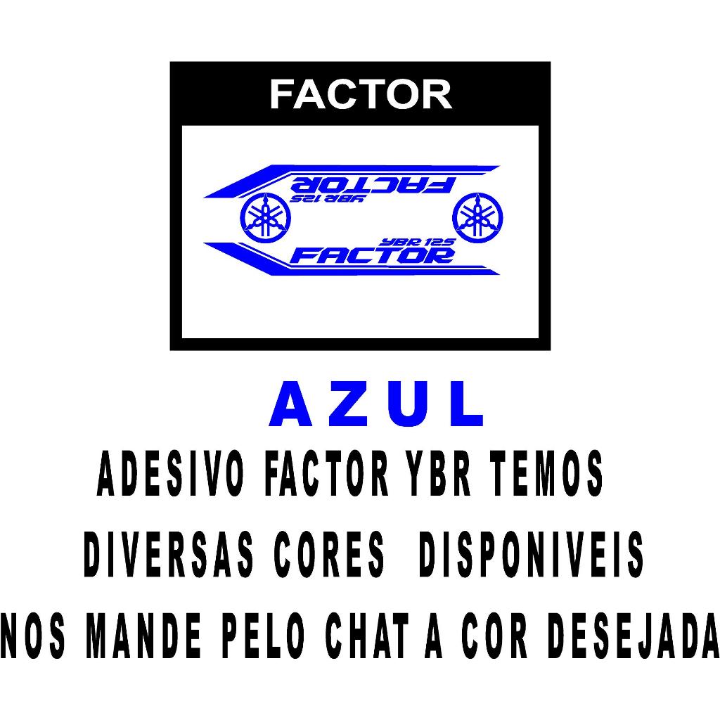 ADESIVO   MOTO FACTOR YAMAHA 125 YBR125 HOLOGRAFICO KIT ADESIVO YBR125 FAZER