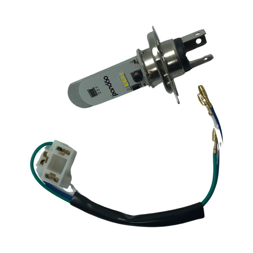 Soquete Farol + Lampada H4 LED Nxr Bros 150 125 Xlr 125 Today Fan Titan Ks Es em Oferta na Shopee