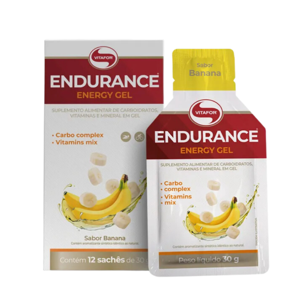 Endurance Energy Gel - Caixa 12 Sachês 30g - Vitafor