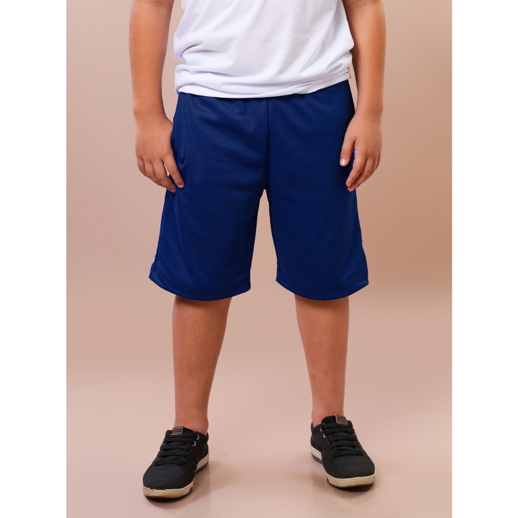 Bermuda escolar uniforme escolar infantil masculino short helanca menino em Oferta na Shopee