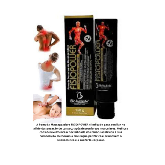 2x POMADA para Massagem FISIOPOWER Com Ora-Pro-Nobes 150g - Bio Insinto