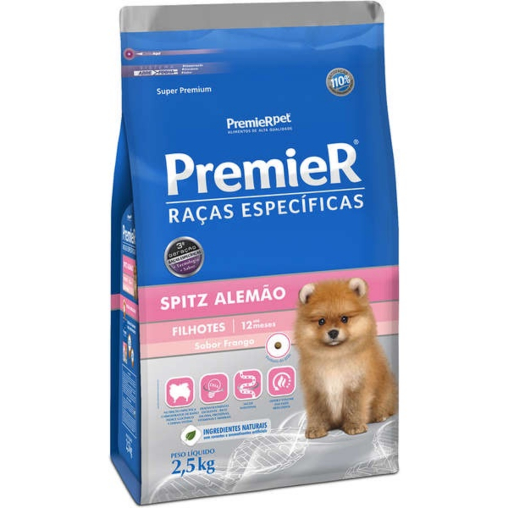 Ração Premier Raças Específicas Spitz Alemão Filhote 2.5 kg
