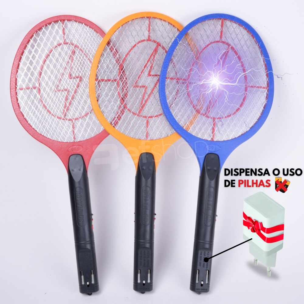 Raquete Eletrica Mata Mosquito 110V 220V