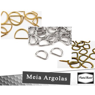 Meia Argola de Alça Transversal Para Alça Bolsa Vários Tamanhos - 10 Unidades
