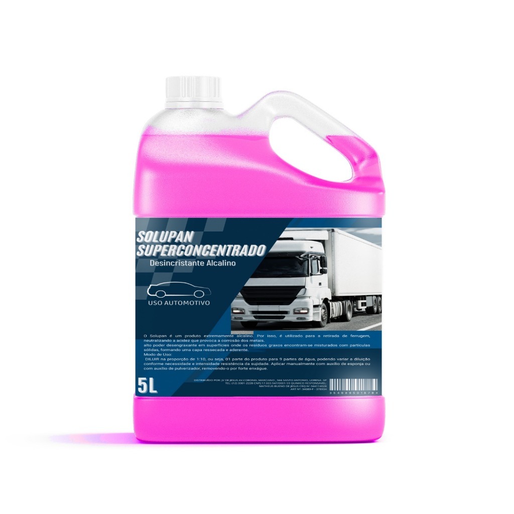 Solupan Concentrado Limpador tira sujeira Desengraxante Limpeza Pesada 1:10 5 Litros em Oferta na Shopee