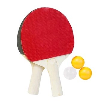 Kit Ping Pong Tênis De Mesa 3 Bolinhas + 2 Raquete Profissional