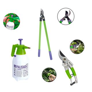 Kit Jardinagem Tesoura de Poda e Corta Galho+Pulverizador 2L - Palisad