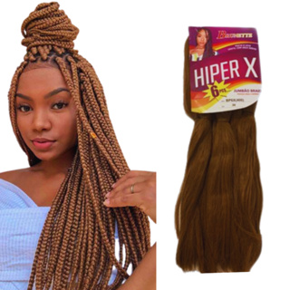 Jumbo Para Tranças Hiper x - 400 gramas Chocolate em Oferta na Shopee