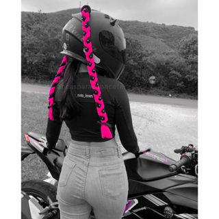 Maria xiquinha tranças para capacete vários tamanhos em Oferta na Shopee