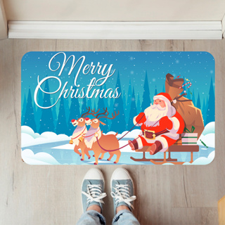 Tapete Natalino Decorativo para Porta Antiderrapante - Natal Merry Christmas (tap natal 111) em Oferta na Shopee