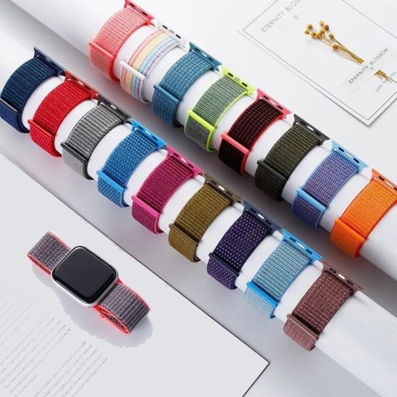 Pulseira Velcro Náilon Para relógio Apple Watch Smart Watch Iwo 38MM / 40MM / 42MM