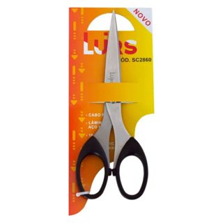 Tesoura de Aço 16cm Cabo Plástico - Lurs