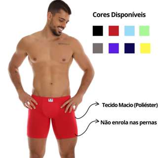 Cueca Ciclista Comprida Lisa confortável evita assadura em Oferta na Shopee