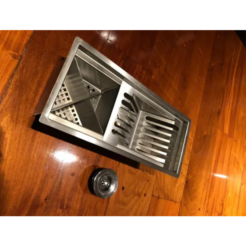 Calha Organizador Embutido Escorredor Inox 48Cm Pia Umida