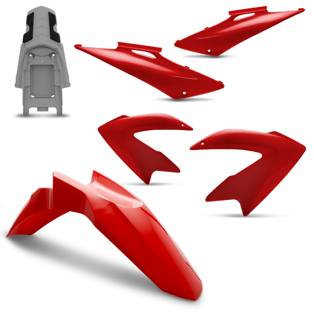 Carenagem Acessórios Para Moto Honda NXR 150 Bros 2009 - 2011 4 Peças Pro Tork em Oferta na Shopee