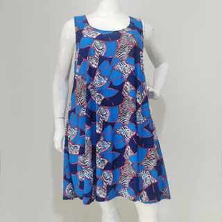 Vestido Plus Size Tam EXG, G1 e G2 nadador estampada malha fria (Liganete) (Ref. 144.05) - BULKY
