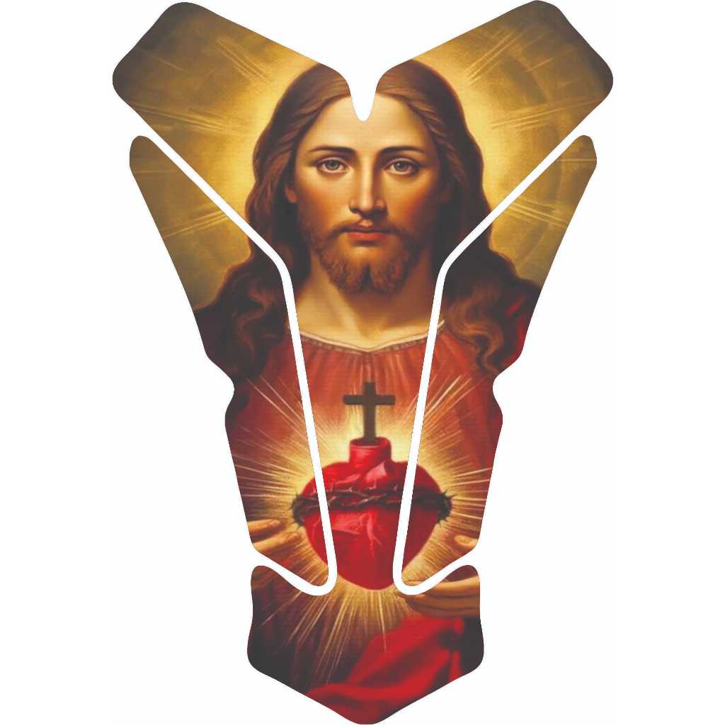 Protetor Para Tanque de Moto Resinado Tankpad Universal Jesus varios modelos