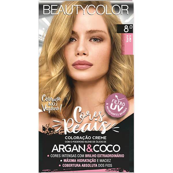 TINTA BEAUTY COLOR KIT 8.0 LOURO CLARO em Oferta na Shopee