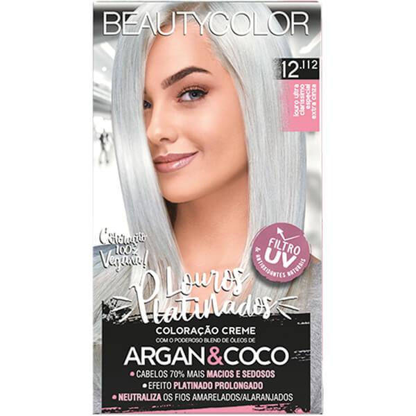 TINTA BEAUTY COLOR KIT 12.112 LOURO CLARIS CINZA