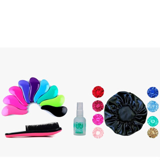 Kit com Touca Antifrizz+ Escova Mágica + Reparador de Pontas NatuCharm