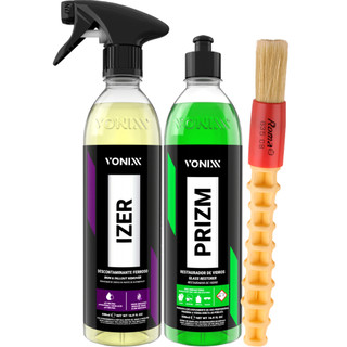 Kit Prizm Removedor Chuva Ácida + Izer Descontaminante Ferroso + Pincel Roma em Oferta na Shopee