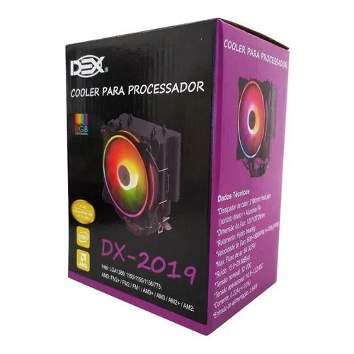 Cooler Universal Dex Dx-2019 Processador Intel E Amd.