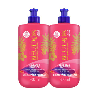 Kit 2 Neutrox Mar e Piscina Creme de Pentear 300ml em Oferta na Shopee