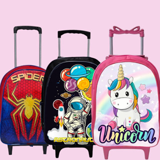 Mochila Infantil Escolar Menino Menina - Rodinhas de Silicone