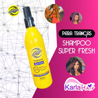 Shampoo super fresh para box braids maxima spray 300ml ser mulher trança jumbo