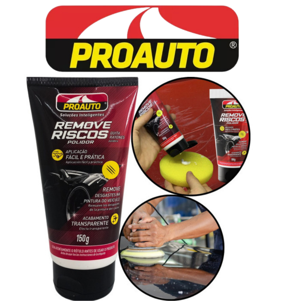 Polidor Remove Riscos e Desgaste Na Pintura Do Veiculo Acabamento Transparente Proauto em Oferta na Shopee