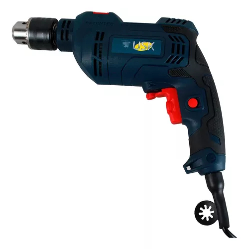 Furadeira Elétrica Com Impacto Mandril 13mm Profissional - 900w - ED900-13i Usk - 220V com Maleta