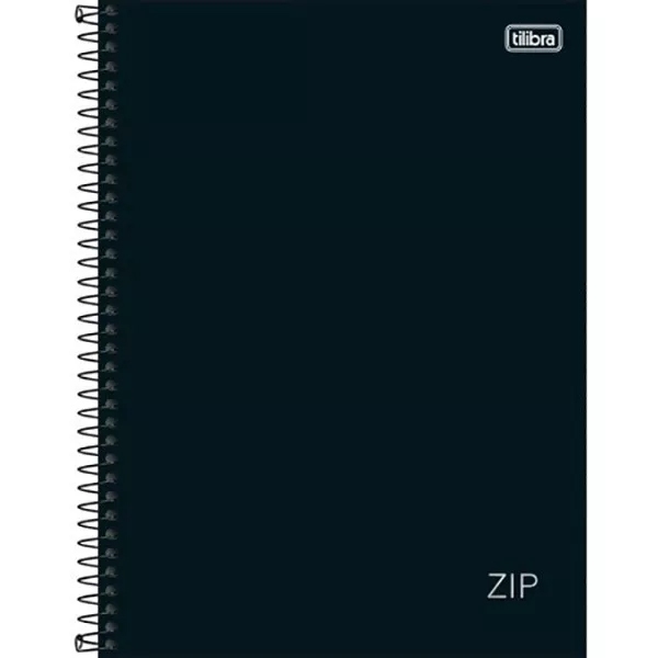 Caderno Universitário 20 Matérias Preto 320 Folhas Zip Tilibra em Oferta na Shopee