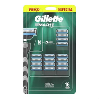 Refil Para Barbear Gillette Mach3 16 unidades