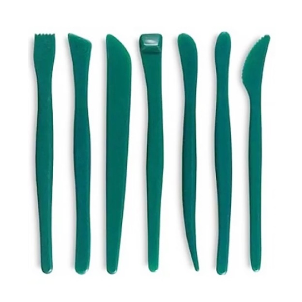 Kit 7 Estecas Clay , Modelagem Esculturas Argila Sinoart