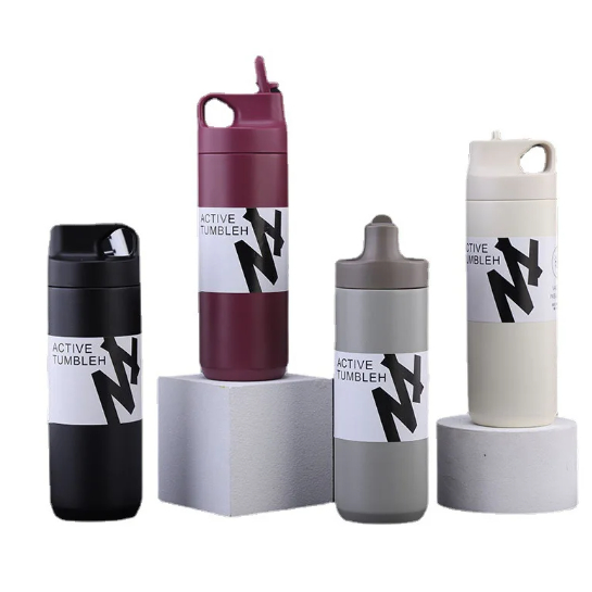 Garrafa Térmica 500ml Aço Inox Com Parede Dupla e Canudo Fitness Esportes em Oferta na Shopee