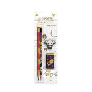 Kit Lápis Hb Harry Potter 2 Lapis/Apontador/Borracha Leoeleo