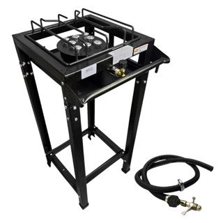 Fogão Fogareiro Industrial Grande 1 Boca Alta Pressão Roa em Oferta na Shopee