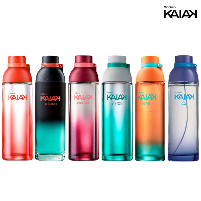 Colônia Kaiak Feminino Natura 100ml: Clássico, Aero, Oceano, Aventura Intensa, O2, Sonar, Ultra ou Vital (Perfume) em Oferta na Shopee