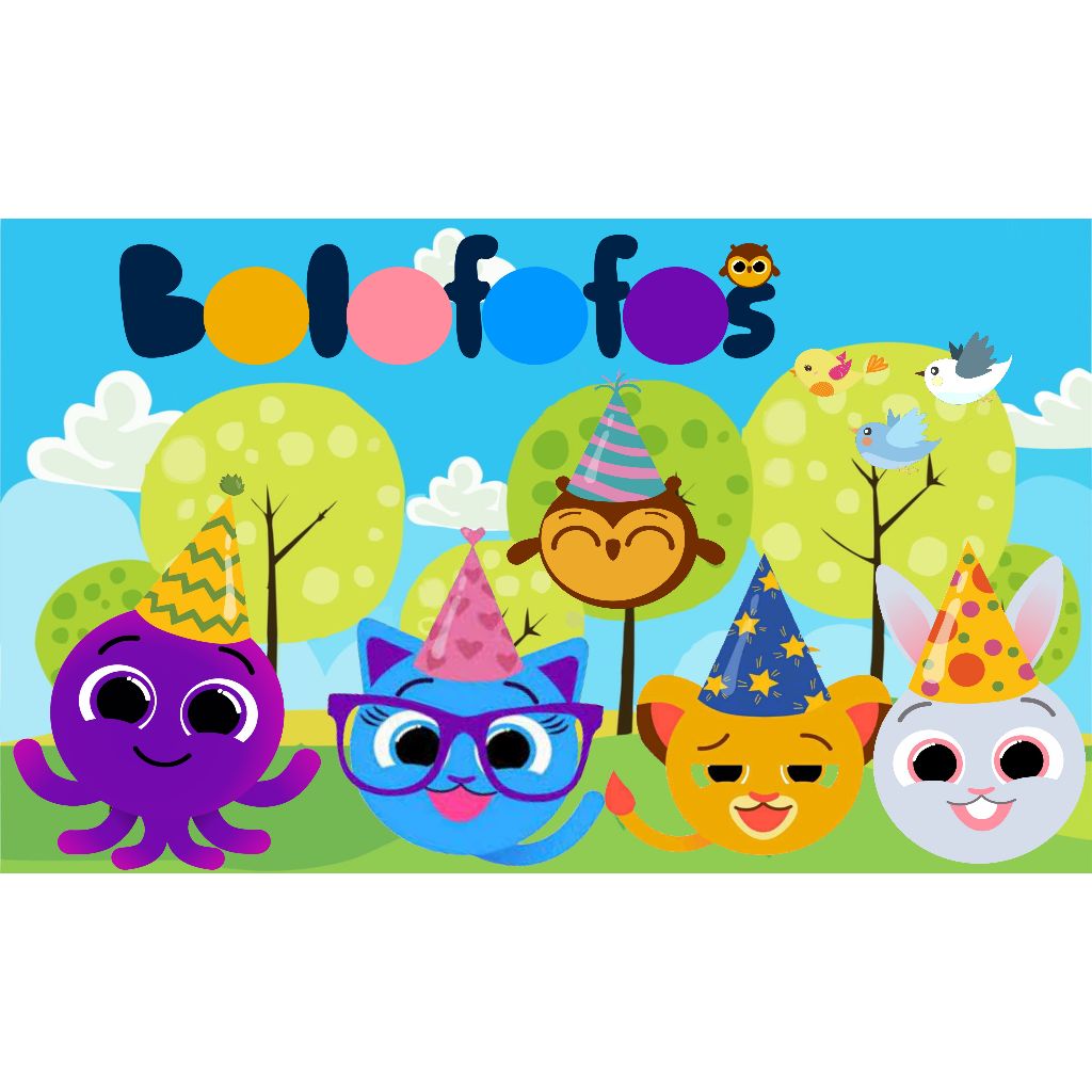 Painel Festa Infantil Bolofofos Festa _ P.216 em Oferta na Shopee