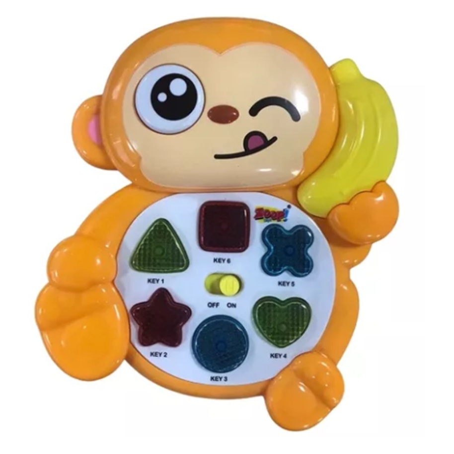 TECLADO MUSICAL INFANTIL Macaco Musical Sons E Alegria