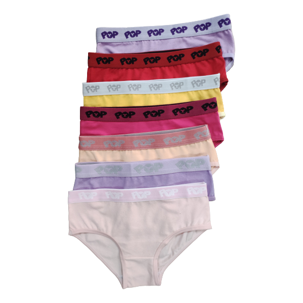 Kit 10 Calcinhas Algodão Infantil Juvenil Criança Adolescente em Oferta na Shopee