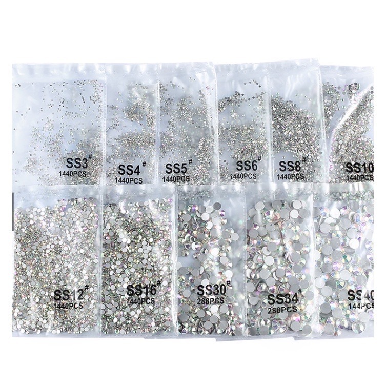 Strass Cristal Furta Cor Unhas e Artesanato Pedrinhas Nail Art 1440 Decoração Brilhante