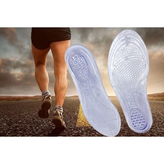 Palmilha em Gel Silicone para corridas caminhadas e praticas de esporte macia e confortavel