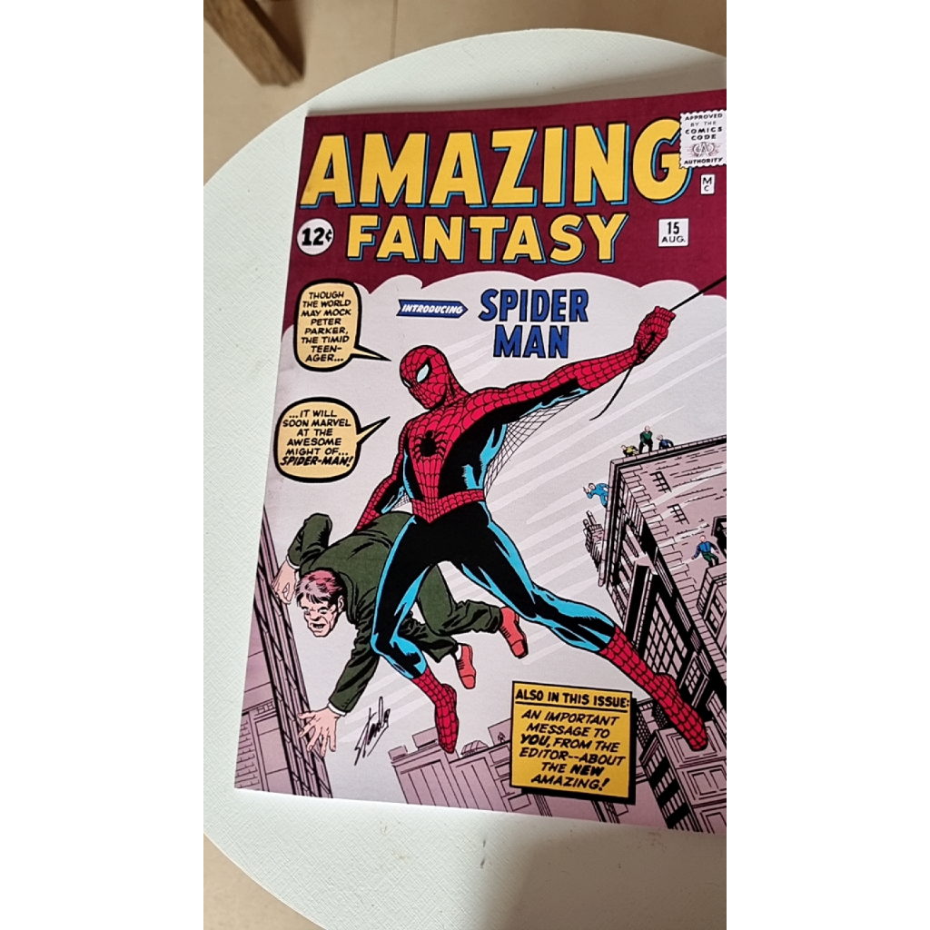 Hq Gibi Fac Simile Homem Aranha Amazing Fantasy 15 Inglês